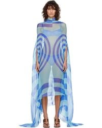 Dries Van Noten - Silk Cape Maxi Dress - Lyst