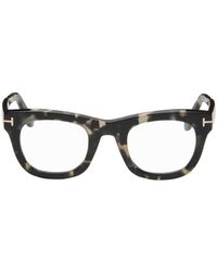 Tom Ford - Gray Blue-block Square Glasses - Lyst