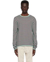 Edward Cuming - Burgundy Stripe Sweater - Lyst