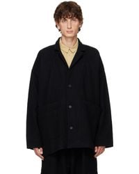 Jan Jan Van Essche - O-Project Teddy Wool Twill Blazer - Lyst