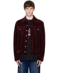 Cout de la Liberte - Johnny Stretch Suede Denim Trucker Jacket - Lyst