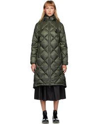 Moncler Green Down Duroc Diamond Coat