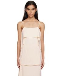 TOTEME - Toteme Pink Layered Tank Top - Lyst