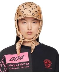 Marine Serre - Ssense Exclusive Regenerated Silk Veiled Cap - Lyst
