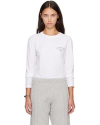 Acne Studios - Distressed Logo Long Sleeve T-Shirt - Lyst