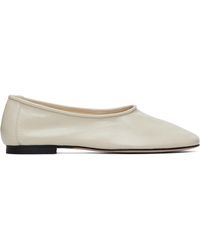 BY FAR - Ballerines Prudence Blanc Cassé - Lyst