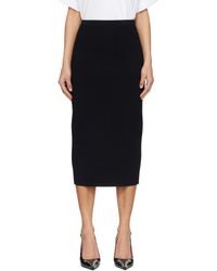 Victoria Beckham - ブラック フィット ミディアムスカート - Lyst