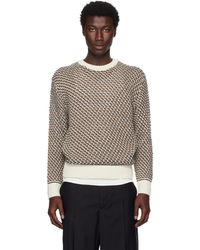 BOSS - Pull En Tricot Texturé De Coton - Lyst