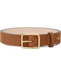 Rag & Bone - Ragbone Tan Boyfriend Suede Belt - Lyst