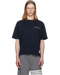 Thom Browne - Milano Cotton Oversized Pocket T-Shirt - Lyst