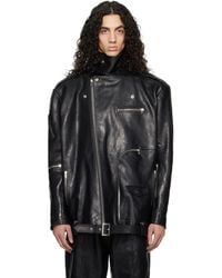 Rick Owens - Temple Jumbo Bauhaus Stooges Leather Jacket - Lyst