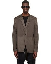 Rick Owens - Temple Fogpocket Soft Soft Blazer - Lyst