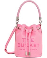 Marc Jacobs - Pink 'the Leather Mini Bucket' Bag - Lyst