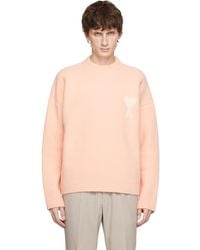 Ami Paris - Alpaca Ami De Coeur Crewneck Sweater - Lyst