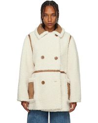 Stand Studio - Off-white Chloe Faux-shearling Jacket - Lyst