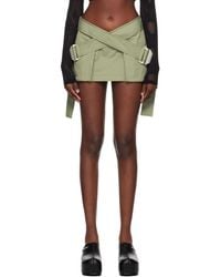 Dion Lee - Khaki Belted Miniskirt - Lyst