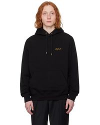 Paul Smith - Black Embroidered Hoodie - Lyst