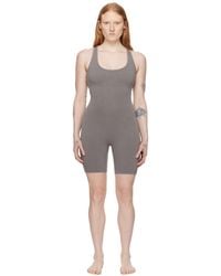 Skims - Gray Outdoor Mid Thigh Jumpsuit - Lyst