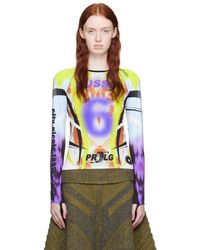 PAOLINA RUSSO - Printed Long Sleeve T-shirt - Lyst