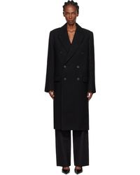 Wardrobe NYC - Manteau Noir À Double Boutonnage - Lyst