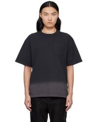 Sacai - Garment Dye Cotton Jersey T-Shirt - Lyst