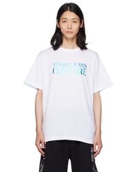 Versace - ホワイト ロゴプリント Tシャツ - Lyst
