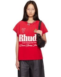 Rhude - Desert Racing' Script Cut-Off T-Shirt - Lyst