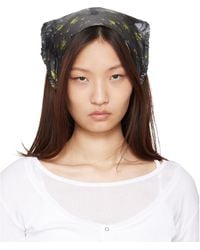 Ganni - Printed Wrap Scarf - Lyst