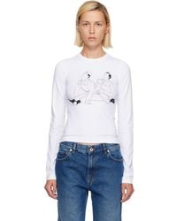 Jean Paul Gaultier - Stretch Cotton Jersey Long Sleeves Kamasutra T-Shirt - Lyst