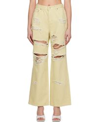 lesugiatelier - Distressed Jeans - Lyst