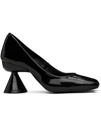 PAULA CANOVAS DEL VAS - Chaussures à talon bottier noires à bout diablo - Lyst