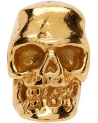 Emanuele Bicocchi Tiny Skull Stud Earring - Metallic