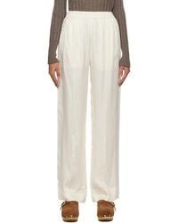 See By Chloé - Off-white Pinched Seams Lounge Pants - Lyst