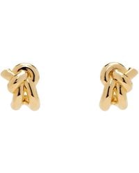 Bottega Veneta - Gold Knot Earrings - Lyst