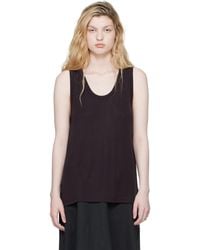 Studio Nicholson - Burgundy Votan Jersey Tank Top - Lyst
