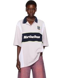 Martine Rose - Ssense Exclusive Oversized Paneled Polo - Lyst