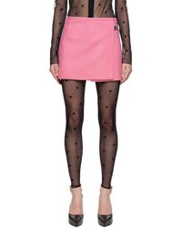 Givenchy - Pink Wrap Miniskirt - Lyst