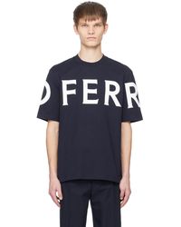 Ferragamo - Short Sleeved T-shirt With Graphic Logo - Lyst