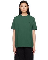 Maison Kitsuné - Green Bold Fox Head T-shirt - Lyst