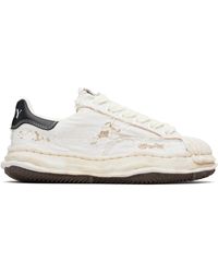 Maison Mihara Yasuhiro - Off- 'Blakey' Og Sole Ripped Overdye Canvas Sneakers - Lyst