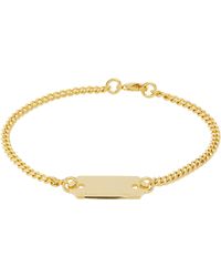 In Gold We Trust - Ssense限定 ゴールド Cable Price Tag ブレスレット - Lyst