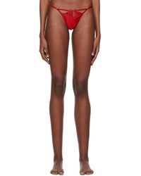 Fleur du Mal - Queen Of Hearts V-string Thong - Lyst
