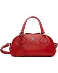 Courreges - Friday Bowling Leather Bag - Lyst