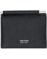 Tom Ford - Soft Grain Leather Folding Money Clip Card Holder - Lyst
