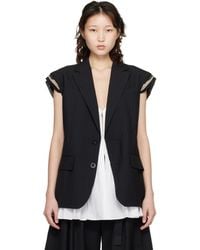 Sacai - Chalk Stripe Vest - Lyst
