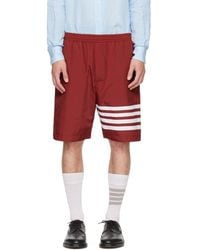 Thom Browne - 4 Bar Elastic Waistband Track Shorts - Lyst