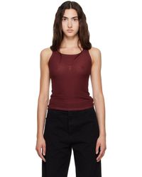 Baserange - Burgundy Heart Tank Top - Lyst