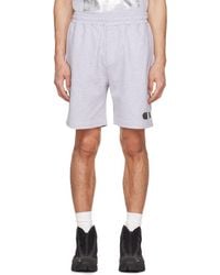 Helmut Lang - Gray Cotton Shorts - Lyst