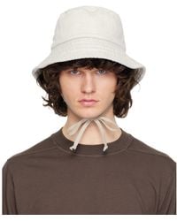 Rick Owens - Off- Temple Gilligan Bucket Hat - Lyst