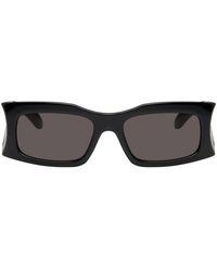Balenciaga - Black Everyday Rectangular Sunglasses - Lyst